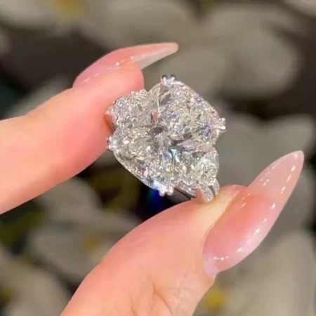 Cushion Lab Diamond Engagement Ring