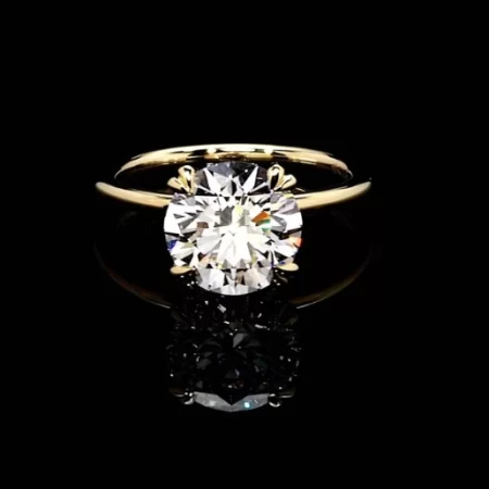 Round Brilliant Lab Diamond Engagement Ring