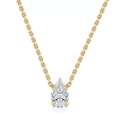 Pear-Shaped Lab Diamond Pendant