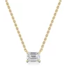 Emerald-Cut Lab Diamond Pendant