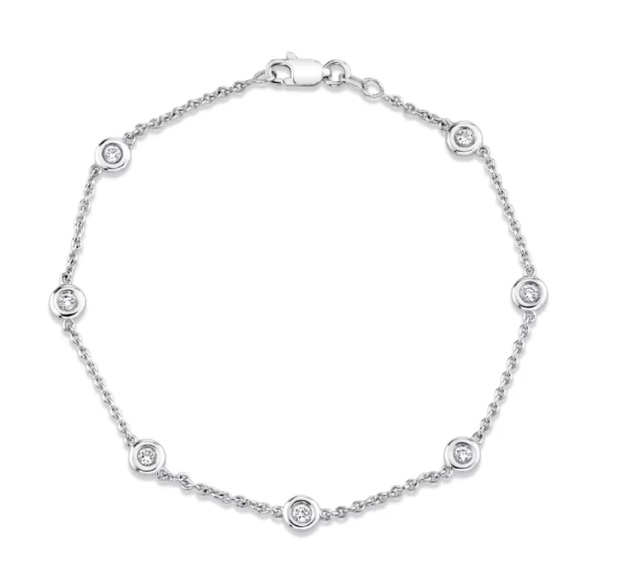 Chelseia 7 Lab-Grown Diamond Bracelet in 14K White Gold