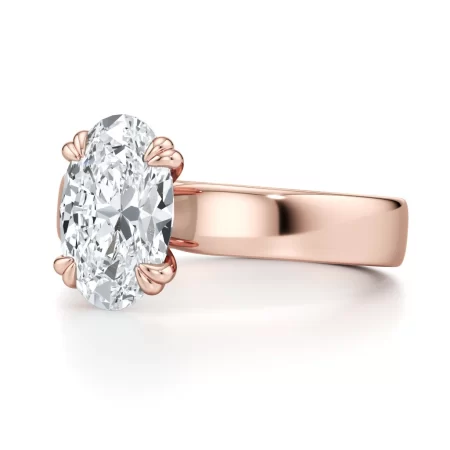 Oval Lab Diamond Engagement Ring