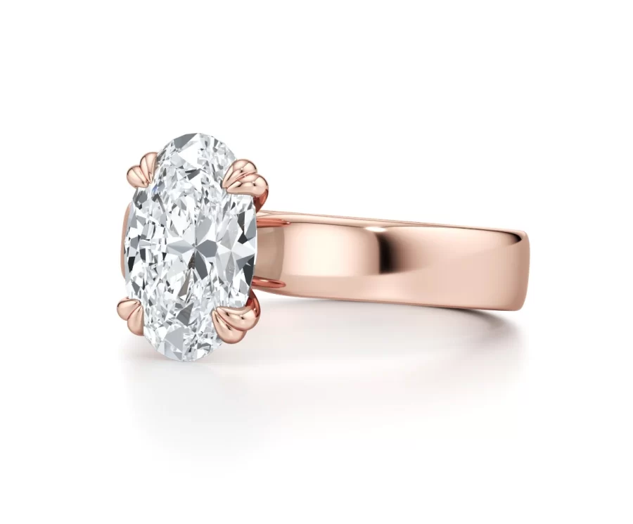 Oval Lab Diamond Engagement Ring